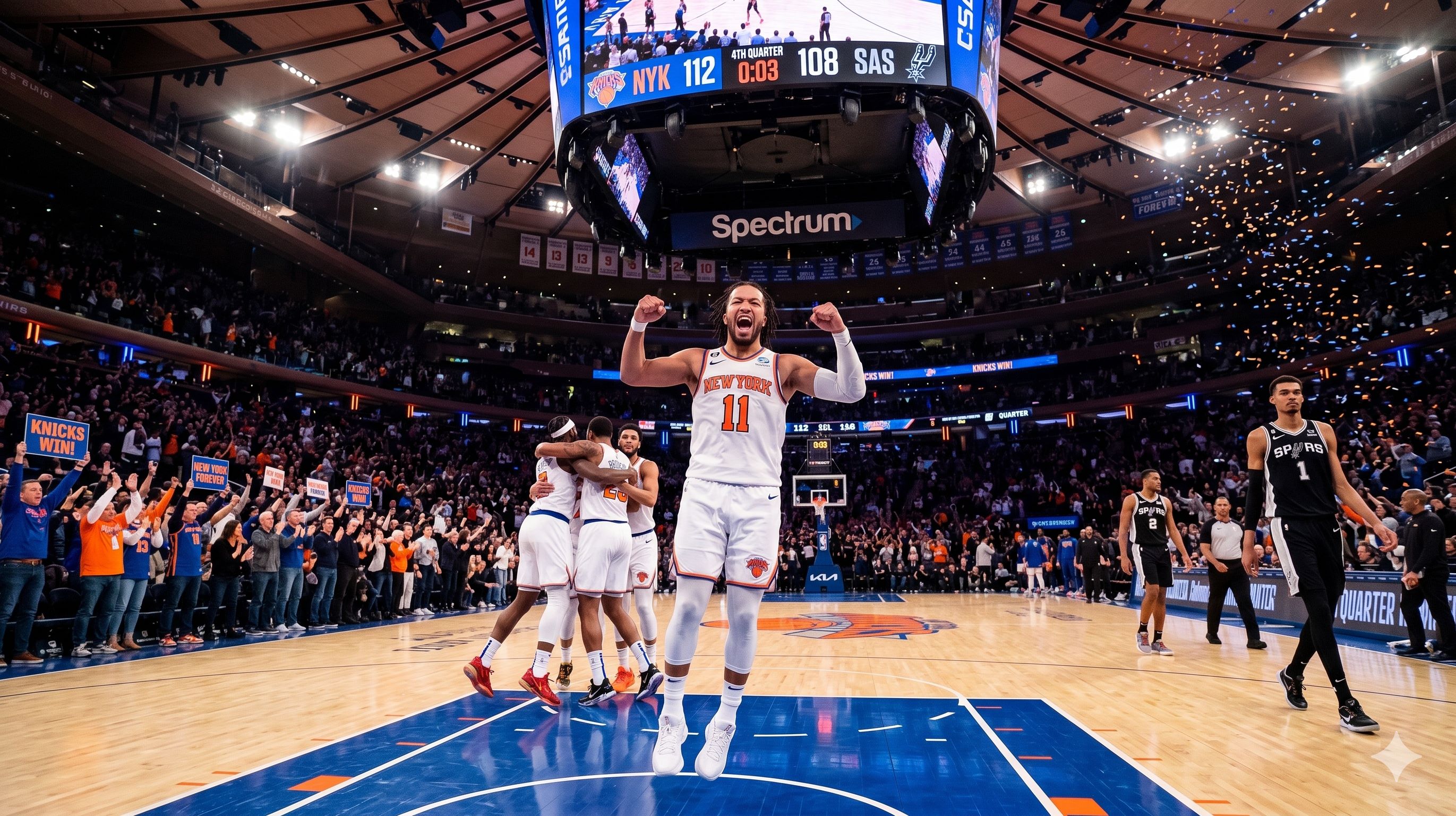 Os Knicks superam milagrosamente uma desvantagem de 29 pontos para abrir uma vantagem de 3 a 1 nas finais da NBA contra os Spurs.